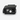 Black camera lens case on a white background