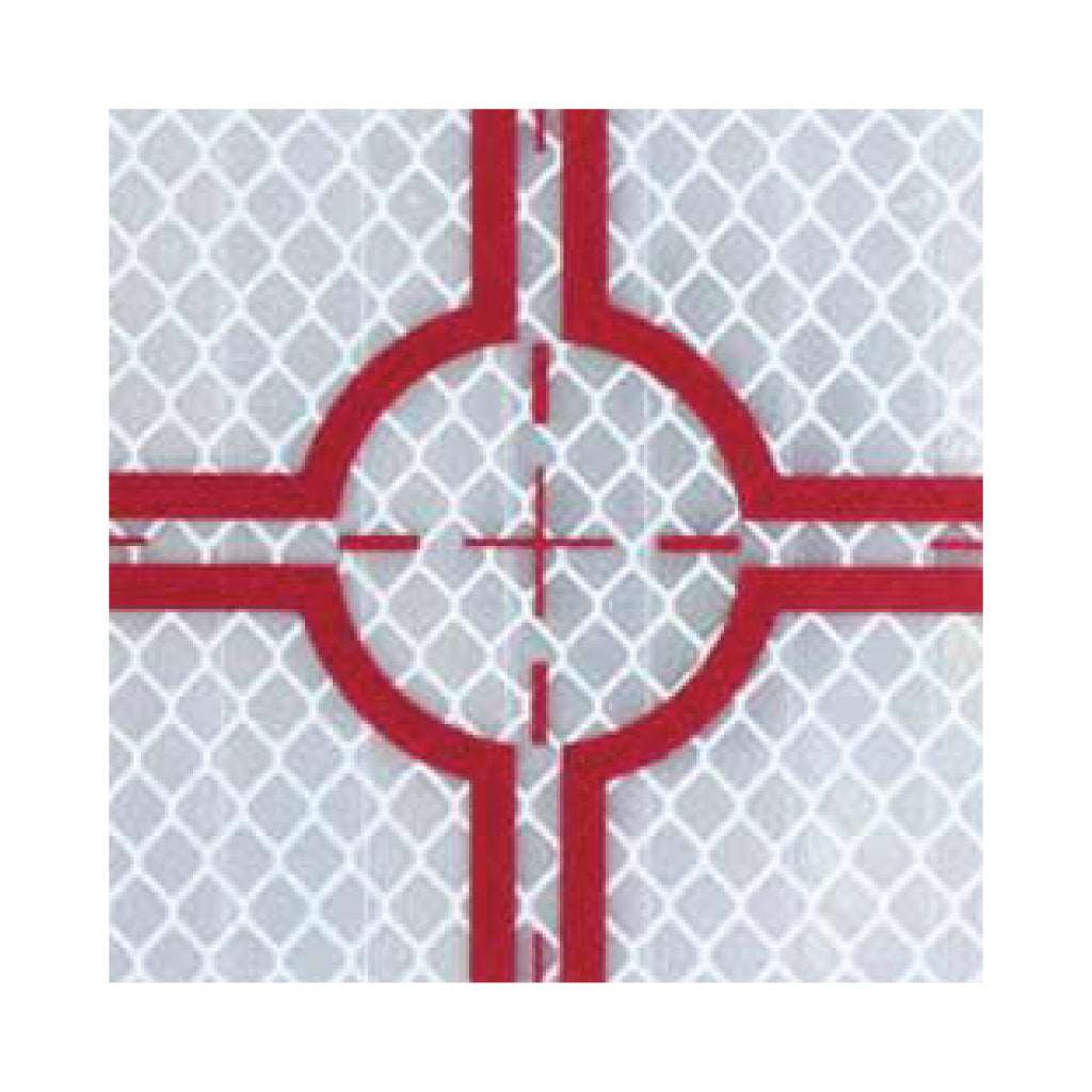Reflective Target Fluorescent Silver Red