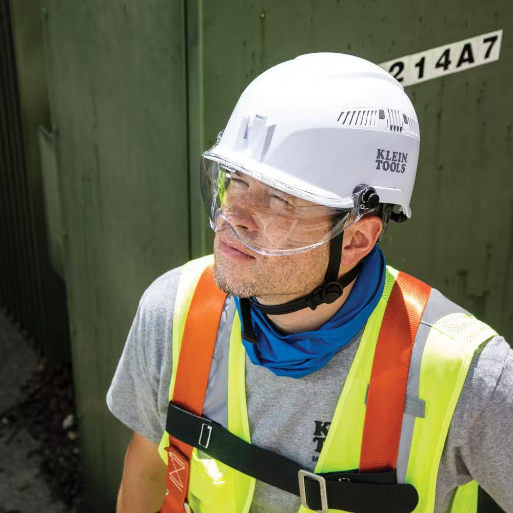 Safety Helmet, Vented-Class C, White