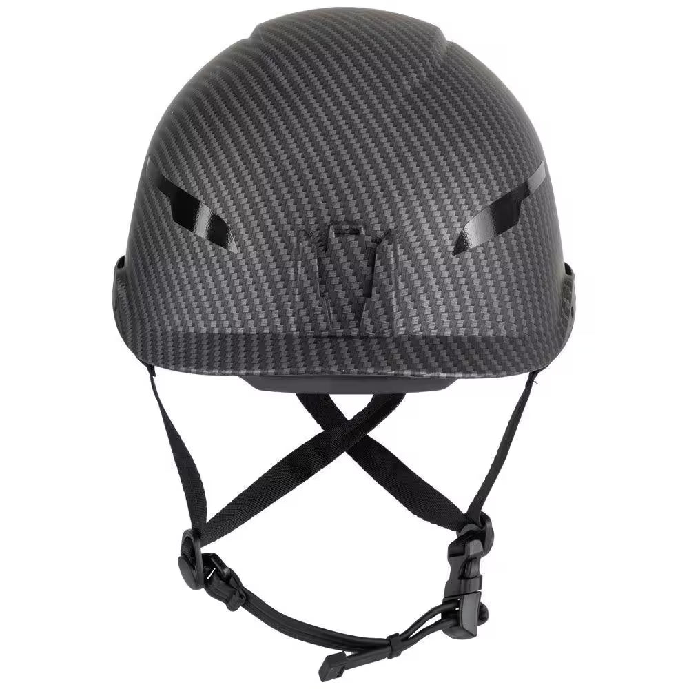 Safety Helmet, Premium KARBN Pattern, Non-Vented, Class E, Headlamp