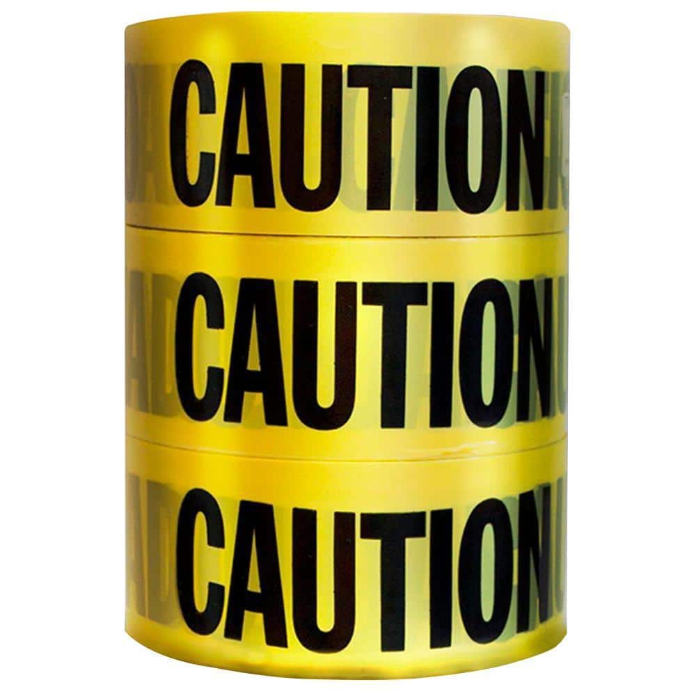3 In. X 1000 Ft. Caution/Cuidado Standard Barricade Tape