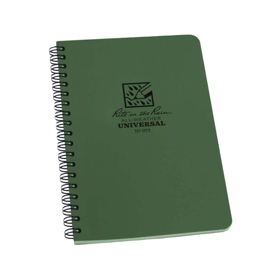 Rite in the Rain Weatherproof Field Notebook - Green: Durable and Waterproof Journal for Field Notes in Challenging Weather Conditions