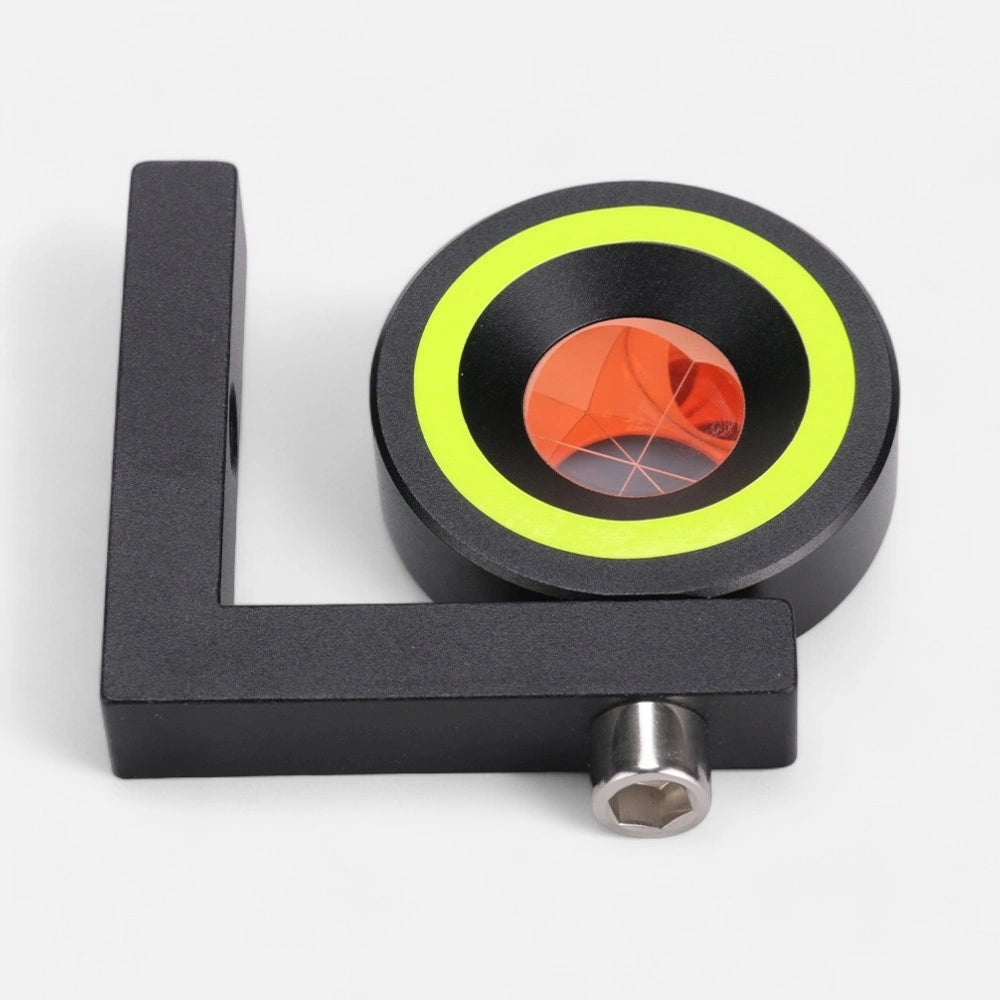 GMP104E yellow reflective circle monitoring prism, bottom view