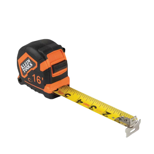 Klein Tools 16ft Magnetic Tape Measure: Precision Measuring with Magnetic Tip for Convenient and Secure Grip