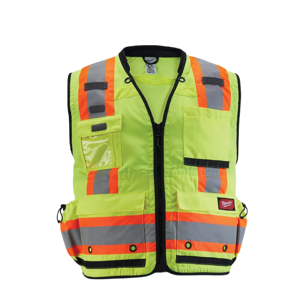 Milwaukee Safety Vests - Green: High-Visibility Gear for Enhanced Safety in Various Work Environments