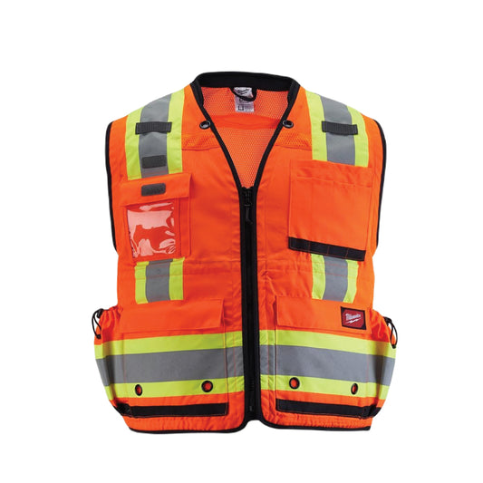 Milwaukee Safety Vests - Orange: High-Visibility Gear for Enhanced Safety on the Job