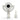 Monitoring mini prism, white with Leica plastic adapter
