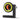 Surveying Equipment Metricop LLC L-Bar GMP104E monitoring prism with orange reflective center and yellow circle, 30mm offset.