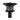Surveying Equipment Metricop LLCH 360° prism reflector with a black base and a clear glass prism, compatible with Topcon.