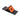 Surveying Equipment Metricop LLC double-sided wall marker with orange prism for monitoring infrastructure. Black base with mounting holes.