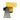 Surveying Equipment Metricop LLC yellow monitoring prism with metal base and black mount. Durable, high-precision tool for Trimble total stations.
