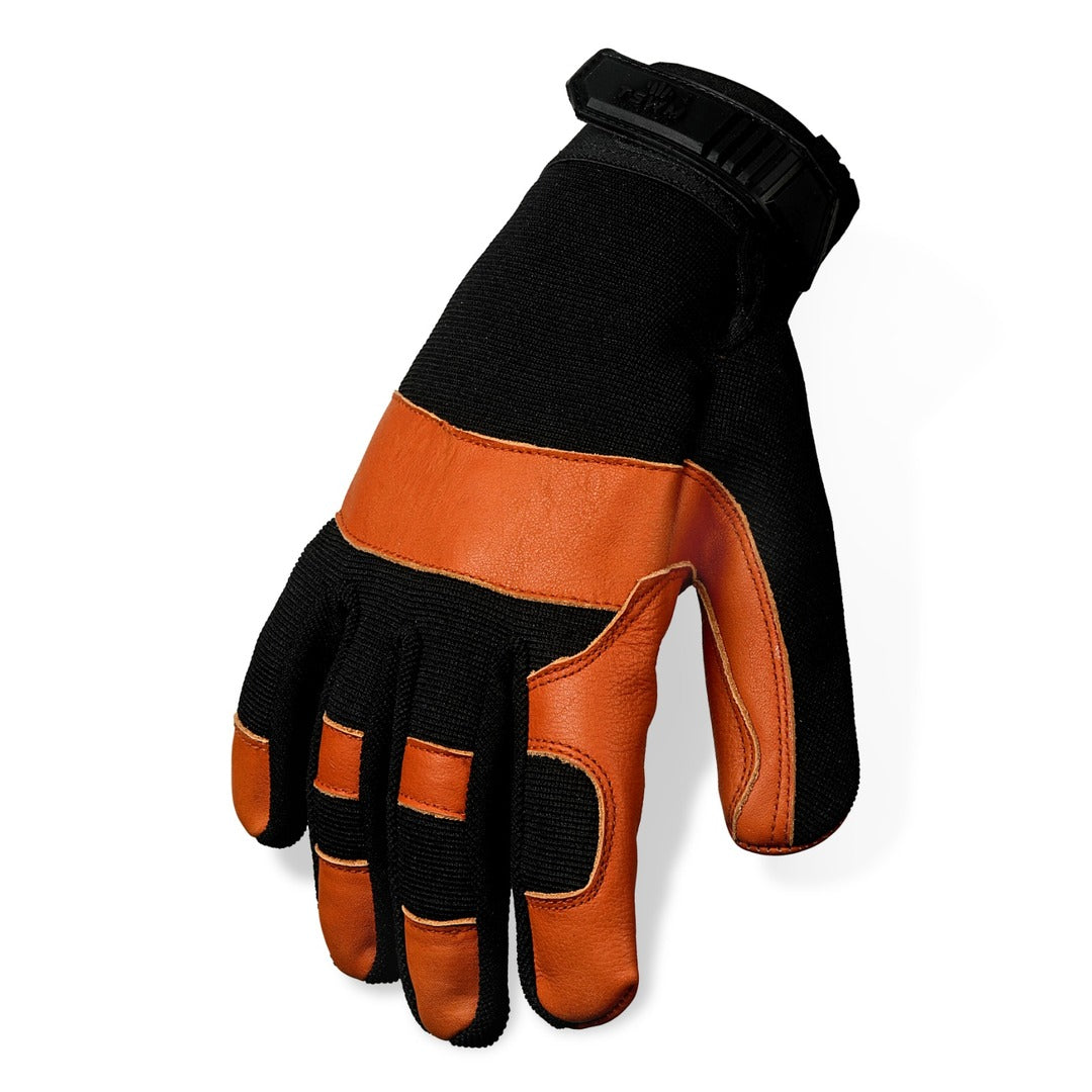 Leather Mechanics Gloves SGW-525 in construction environment