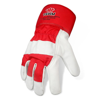TSWM Goat Palm Leather Gloves GIG-2522 in industrial setting, highlighting durability