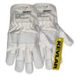 Bulk package of SH-5009 Leather Palm Gloves, displaying size options