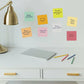 Peel and Stick Dry Erase Sticky Notes Multi-Colored, 4 In. X 4 In., (Set of 8)