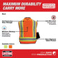 Large/X-Large Orange Class 2 Surveyor'S High Visibility Safety Vest with 27-Pockets