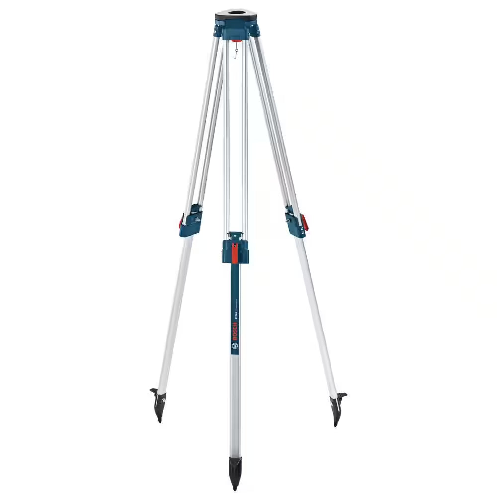63 In. Aluminum Tripod for Rotary Laser Level with Quick Clamp and Shoulder Strap