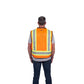 Large/X-Large Orange Class 2 Surveyor'S High Visibility Safety Vest with 27-Pockets
