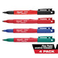 INKZALL Multi-Colored Fine Point Jobsite Permanent Markers (4-Pack)
