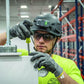 Safety Helmet, Premium KARBN Pattern, Non-Vented, Class E, Headlamp
