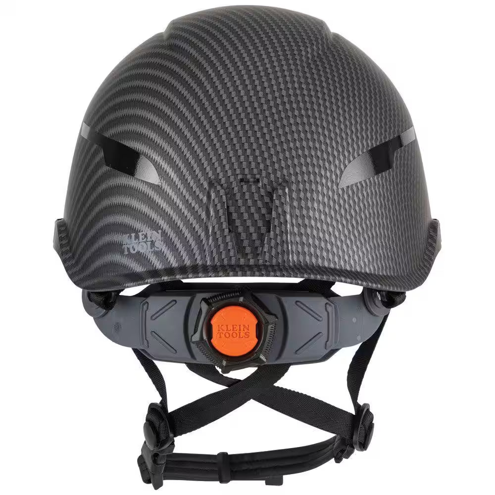 Safety Helmet, Premium KARBN Pattern, Non-Vented, Class E, Headlamp